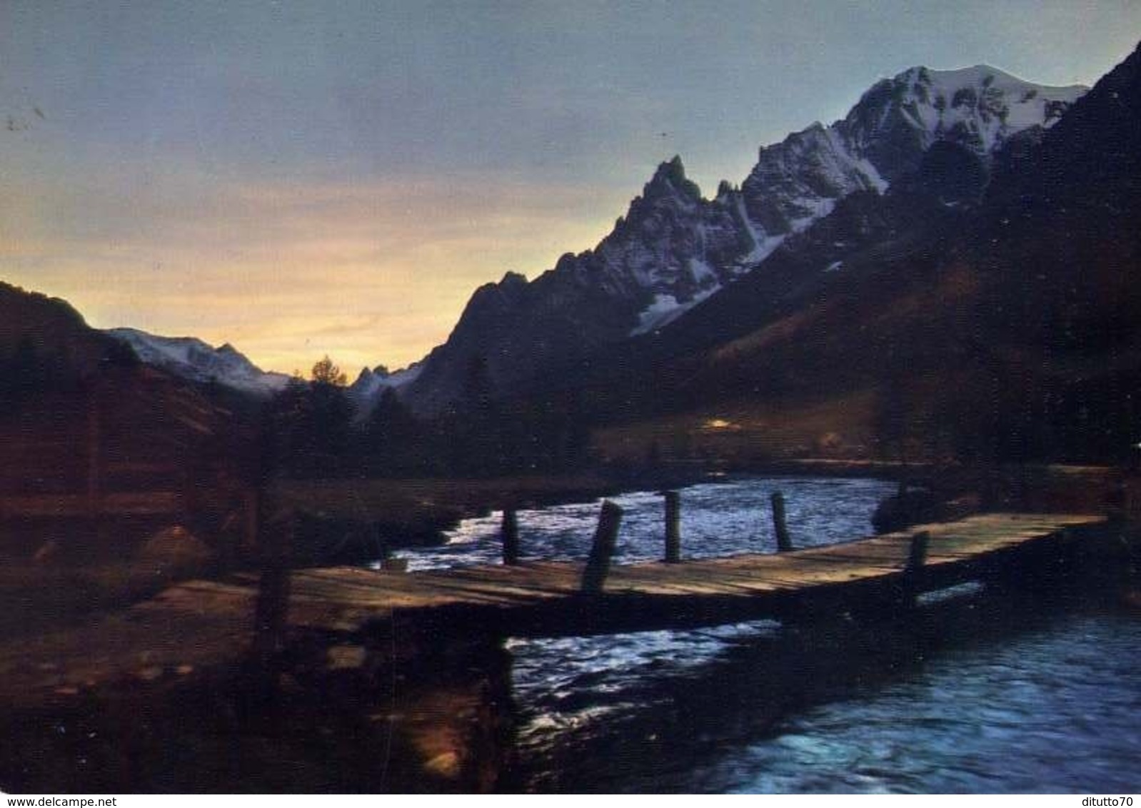 Courmayeur - Tramonto In Val Ferret - Formato Grande Non Viaggiata – E 14 - Aosta