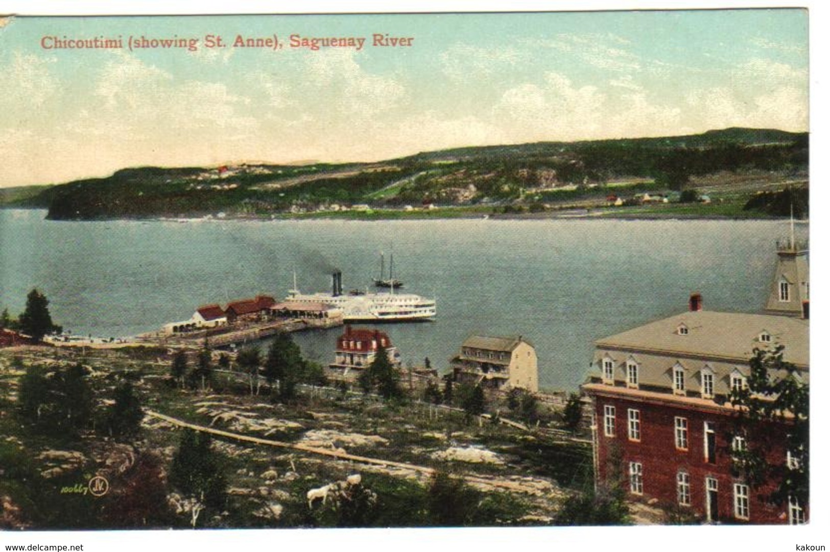 Chicoutimi (showing St. Anne), Saguenay River, Québec, Valentine & Son'   (5324) - Chicoutimi