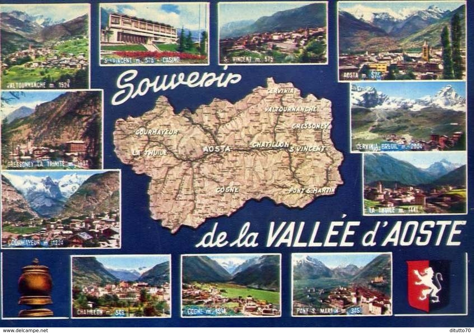 Souvenir De La Valle D'aosta - Formato Grande Viaggiata – E 14 - Other & Unclassified