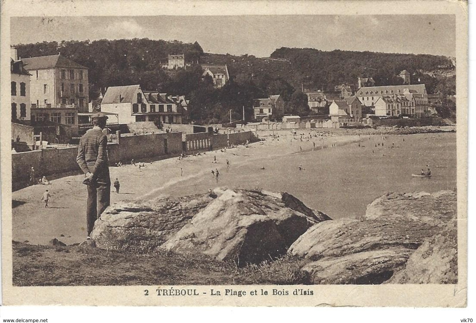 Tréboul La Plage Et Le Bois D'isis - Tréboul