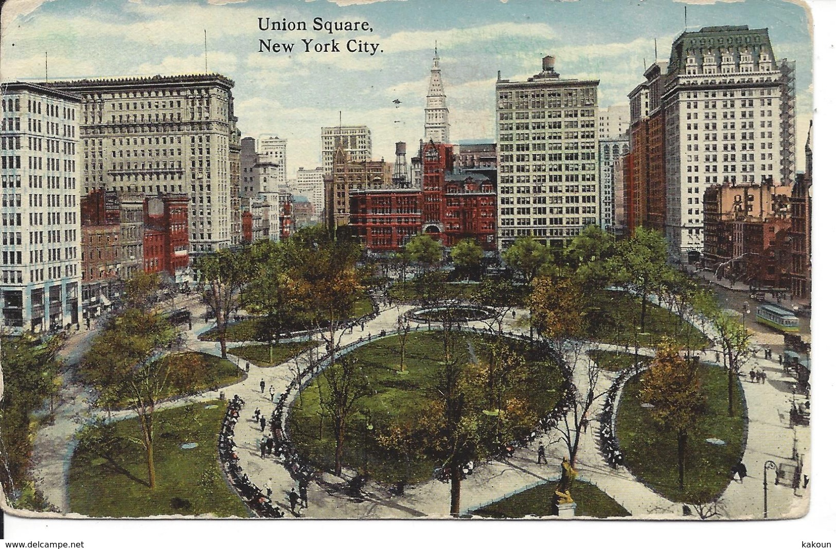 1921 - Union Square, New York City,   N.Y.  The American Art Publ.  (XA36) - Union Square
