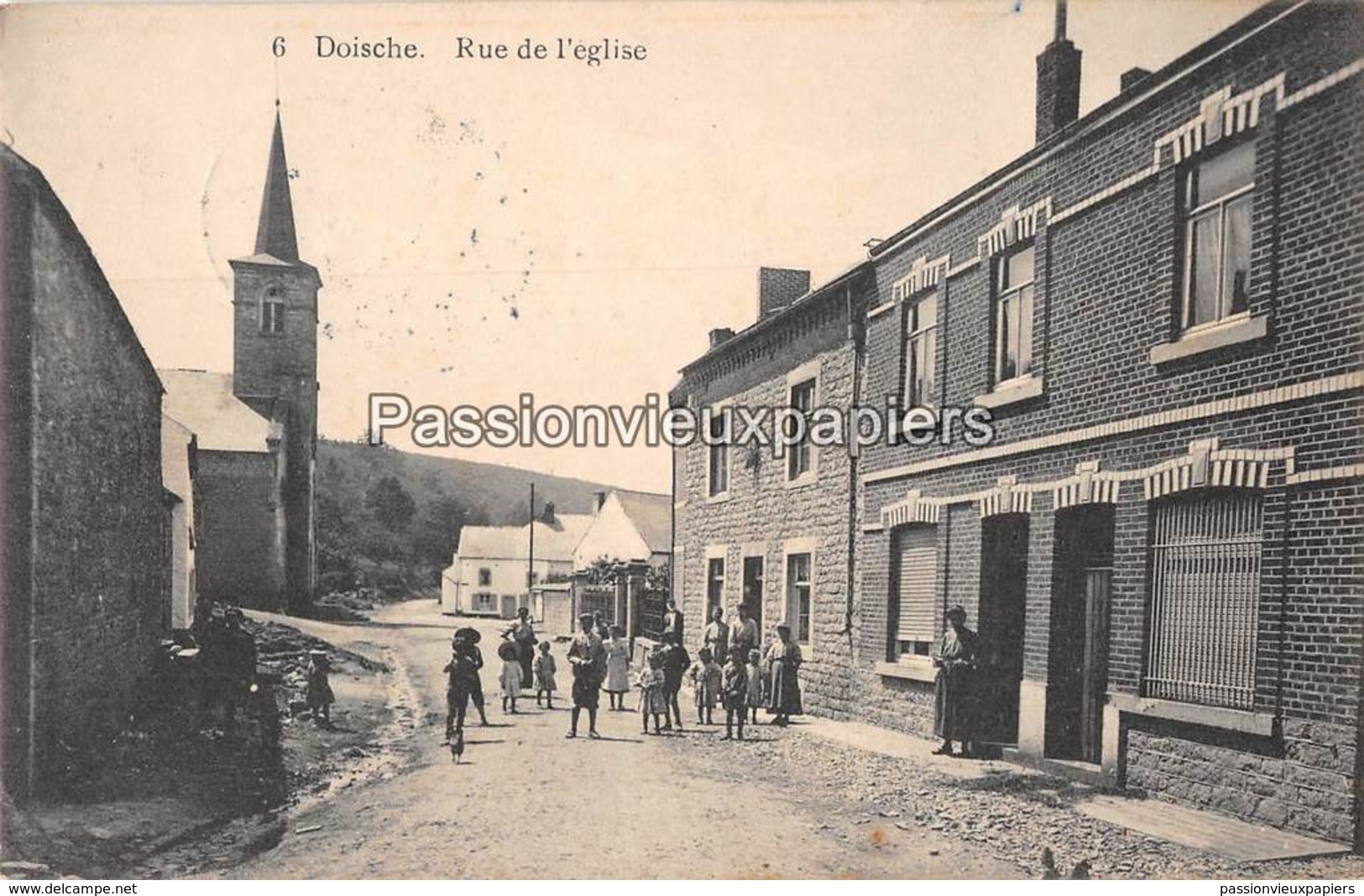 DOISCHE 1914 RUE DE L'EGLISE (Feldpost) - Doische