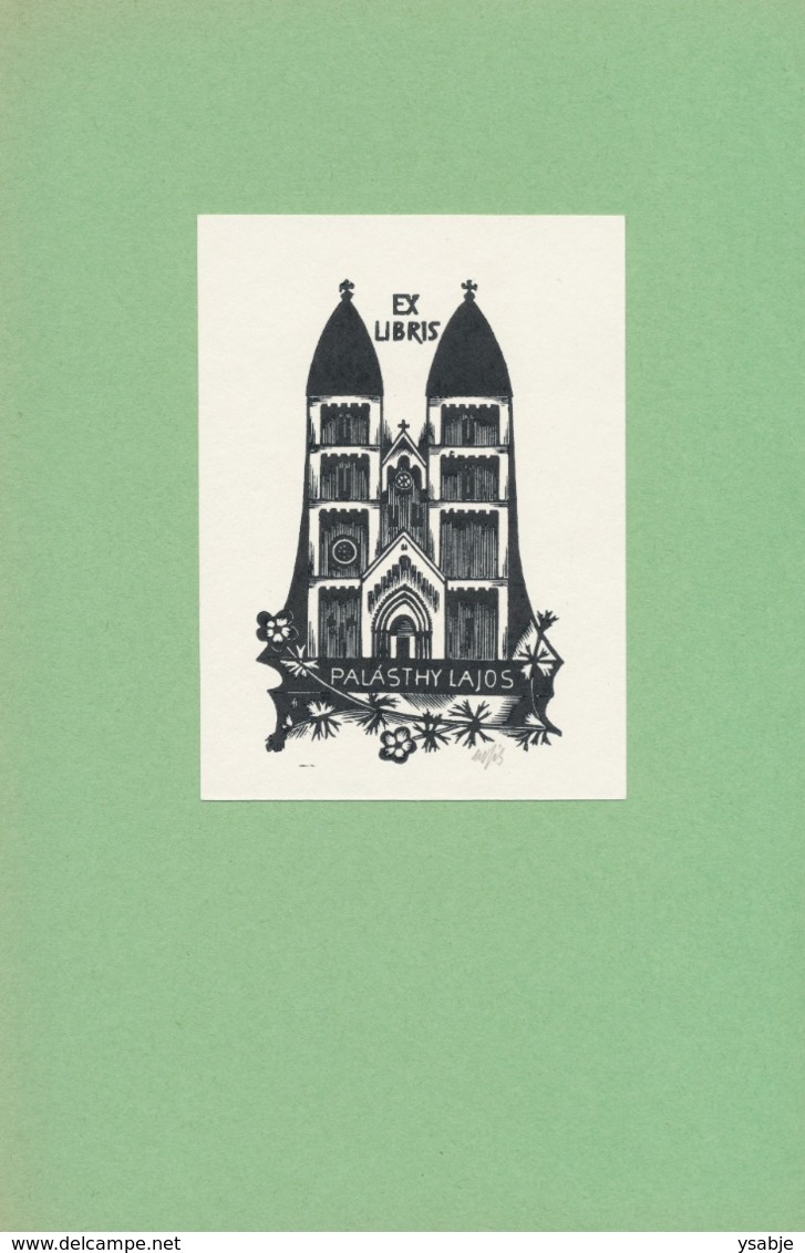 Ex Libris Palasthy Lajos - Otakar Marik Fils (1915-2006) Gesigneerd - Ex-Libris