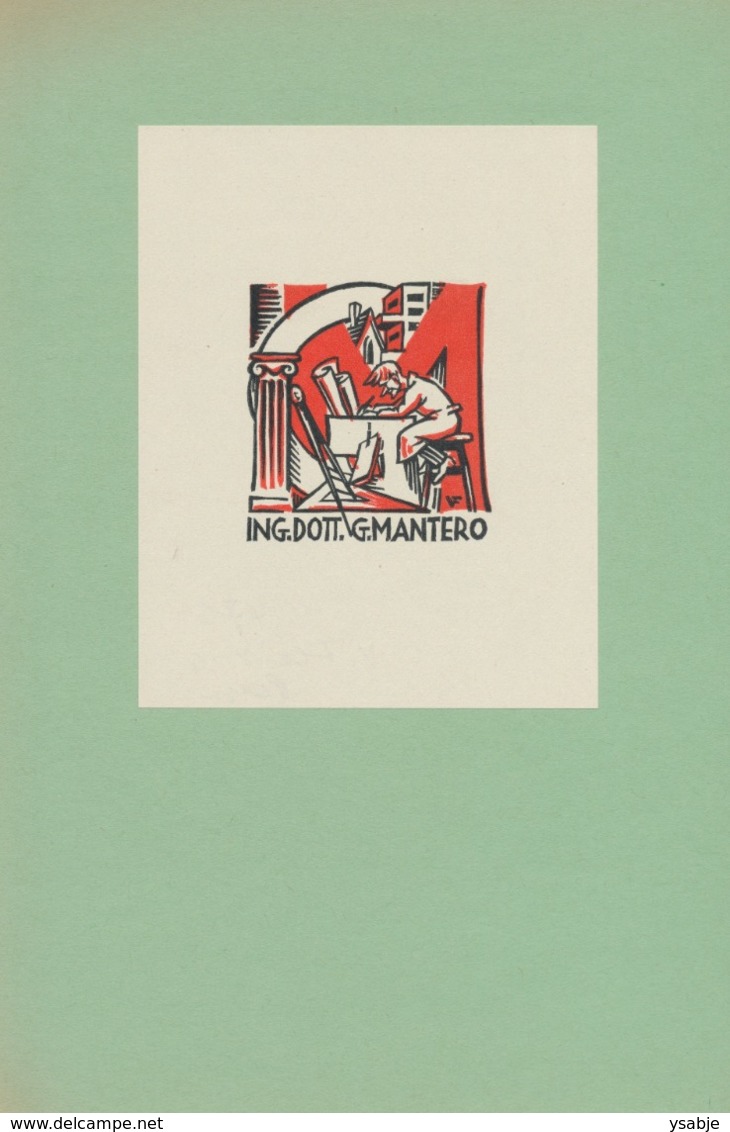 Ex Libris Gianni Mantero - Vítězslav Fleissig (1893-1955) - Ex-libris