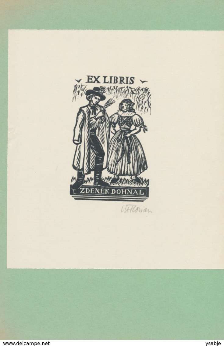 Ex Libris Zdenek Dohnal - Michael Florian Gesigneerd - Ex-Libris