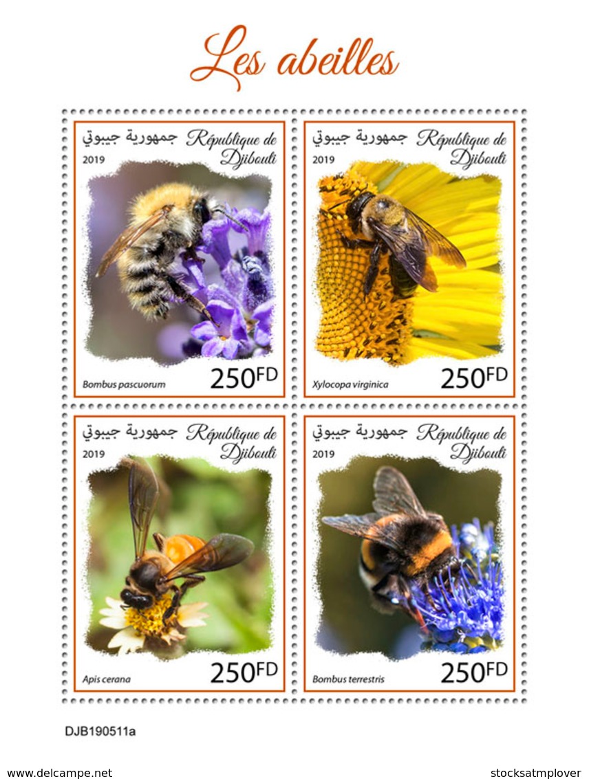 Djibouti 2019  Fauna Bees  S201910 - Djibouti (1977-...)