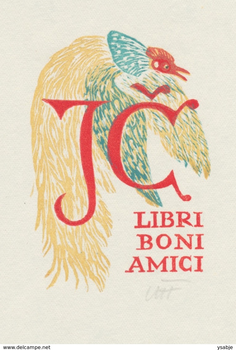 Ex Libris J.C. - Michael Florian (1911-1984) Monogram - Ex-Libris