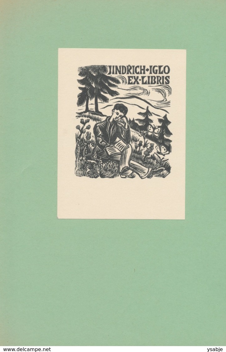 Ex Libris Jindrich Iglo - Michael Florian (1911-1984) - Bookplates