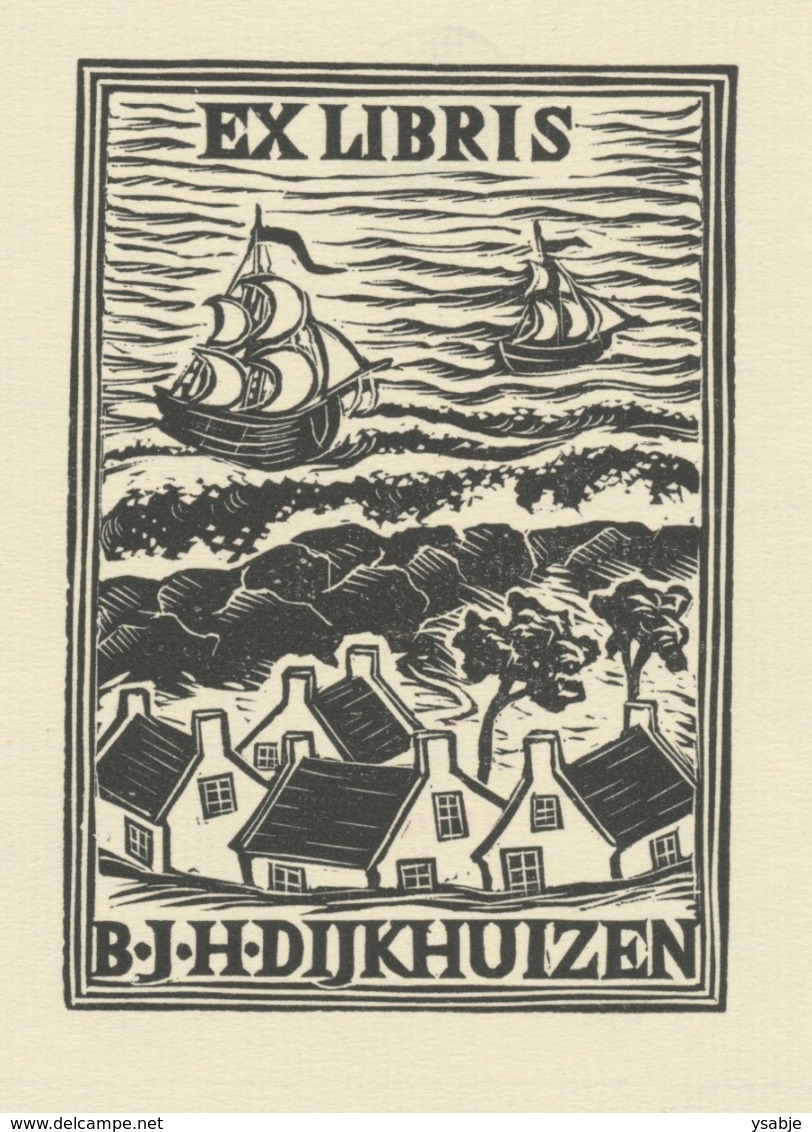 Ex Libris B.J.H. Dijkhuizen - Michael Florian (1911-1984) - Ex-Libris