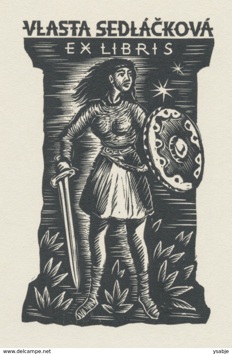 Ex Libris Vlasta Sedlackova - Michael Florian (1911-1984) - Ex-Libris