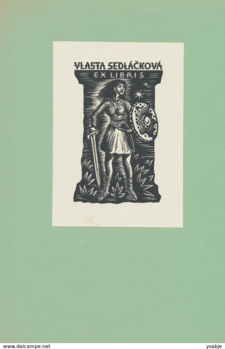 Ex Libris Vlasta Sedlackova - Michael Florian (1911-1984) - Ex-Libris