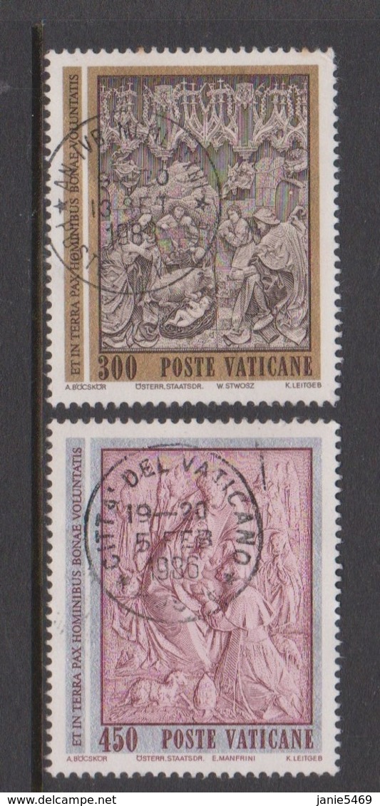 Vatican City S 732-33 1982 Christmas.used - Used Stamps