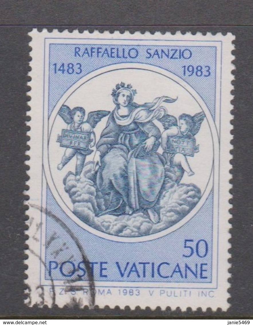 Vatican City S 744 1983 500th Birth Anniversary Of Raffaello Sanzio.50 Lire Used - Used Stamps