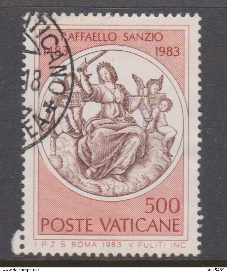 Vatican City S 746 1983 500th Birth Anniversary Of Raffaello Sanzio.500 Lire Used - Used Stamps