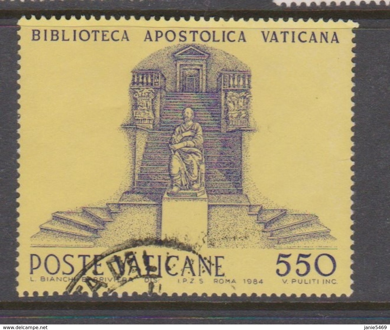 Vatican City S 766 1984 Cultural Institutions. 550 Lire Used - Gebraucht
