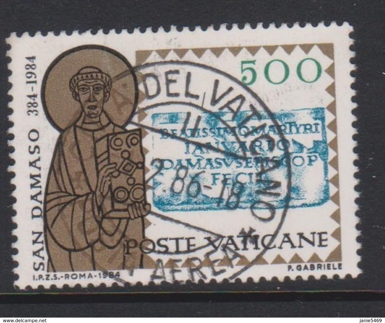 Vatican City S 781 1984 Pope St Damasus I.,500 Lire Used - Used Stamps