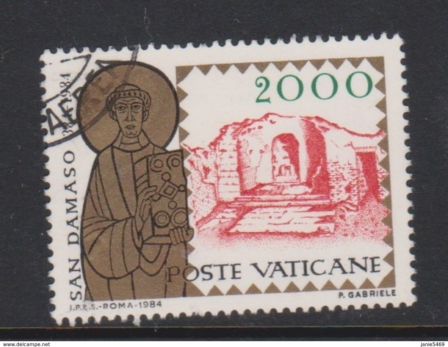 Vatican City S 782 1984 Pope St Damasus I.,2000 Lire Used - Used Stamps