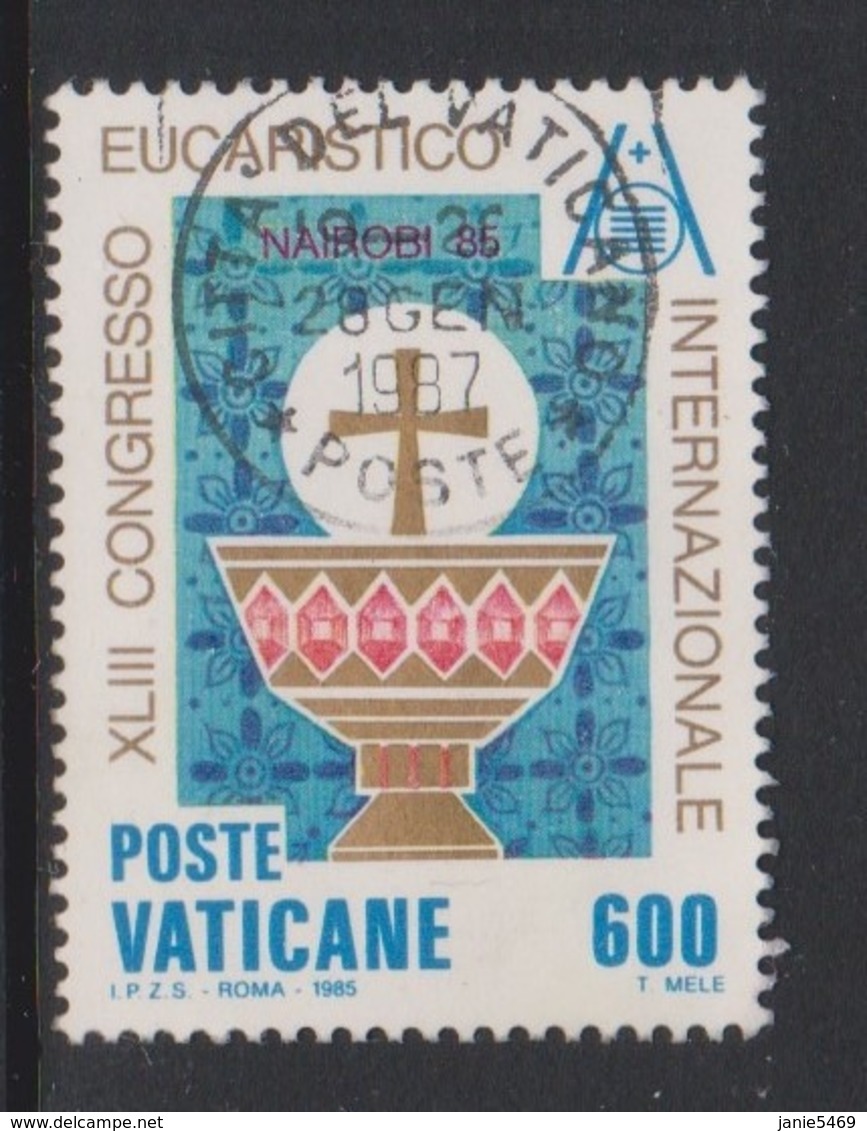 Vatican City S 791 1985 43rd Eucharistic Congress. 600 Lire Used - Used Stamps