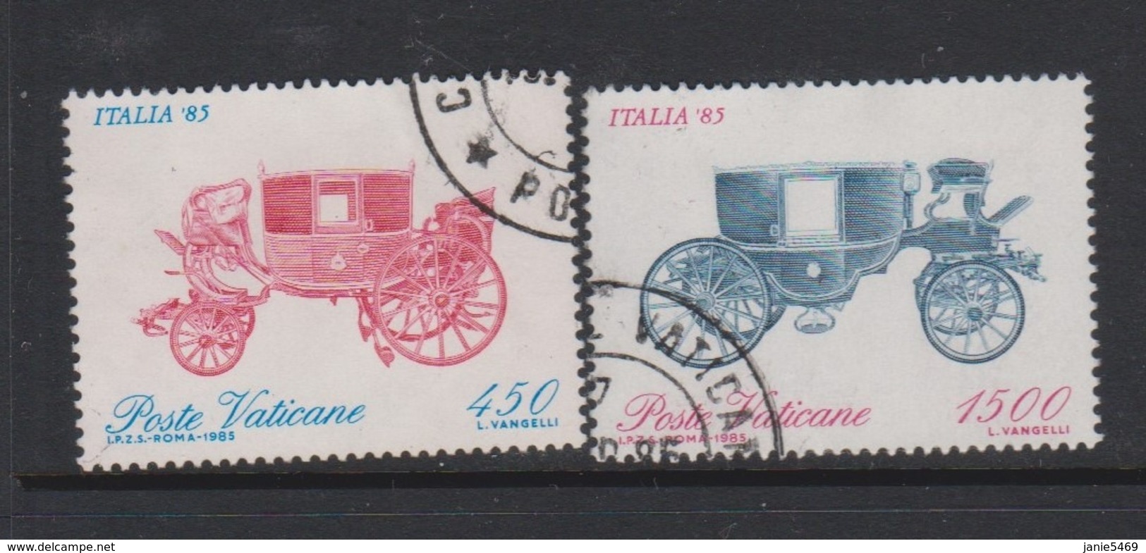 Vatican City S 796-97 1985 Expo Italia 85. Used - Used Stamps