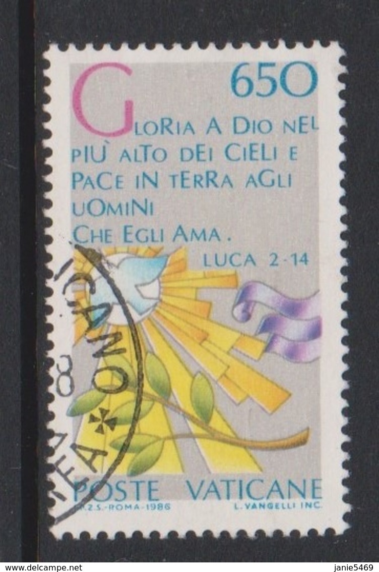 Vatican City S 808 1986 International Peace Year. 650 Lire,used - Used Stamps