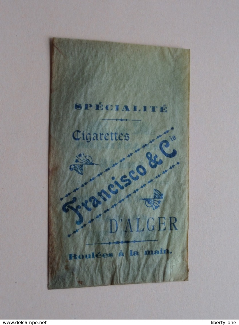 FRANCISCO & C° - D'ALGER / Echantillon 6 Pour 0.10 - Le Paquet De 25 Cigarettes ( Zie / Voir / See Photo ) ! - Andere & Zonder Classificatie