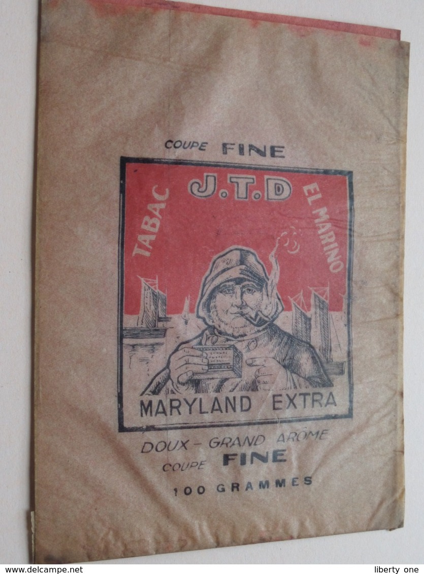 Tabac J.T.D. - EL MARINO / MARYLAND Extra / 100 Grammes ( Sachet / Zakje ) > ( Zie / Voir / See Photo ) ! - Tabakszakken