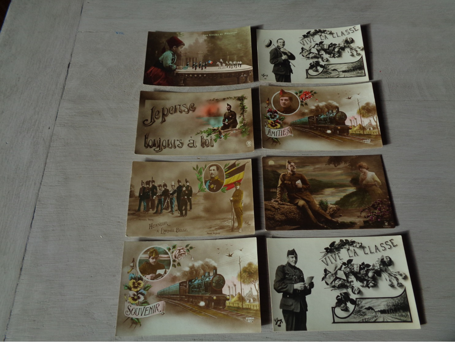 Beau Lot De 20 Cartes Postales De Fantaisie Soldats Soldat  Mooi Lot Van 20 Postkaarten Fantasie Leger Soldaten Soldaat - 5 - 99 Postkaarten