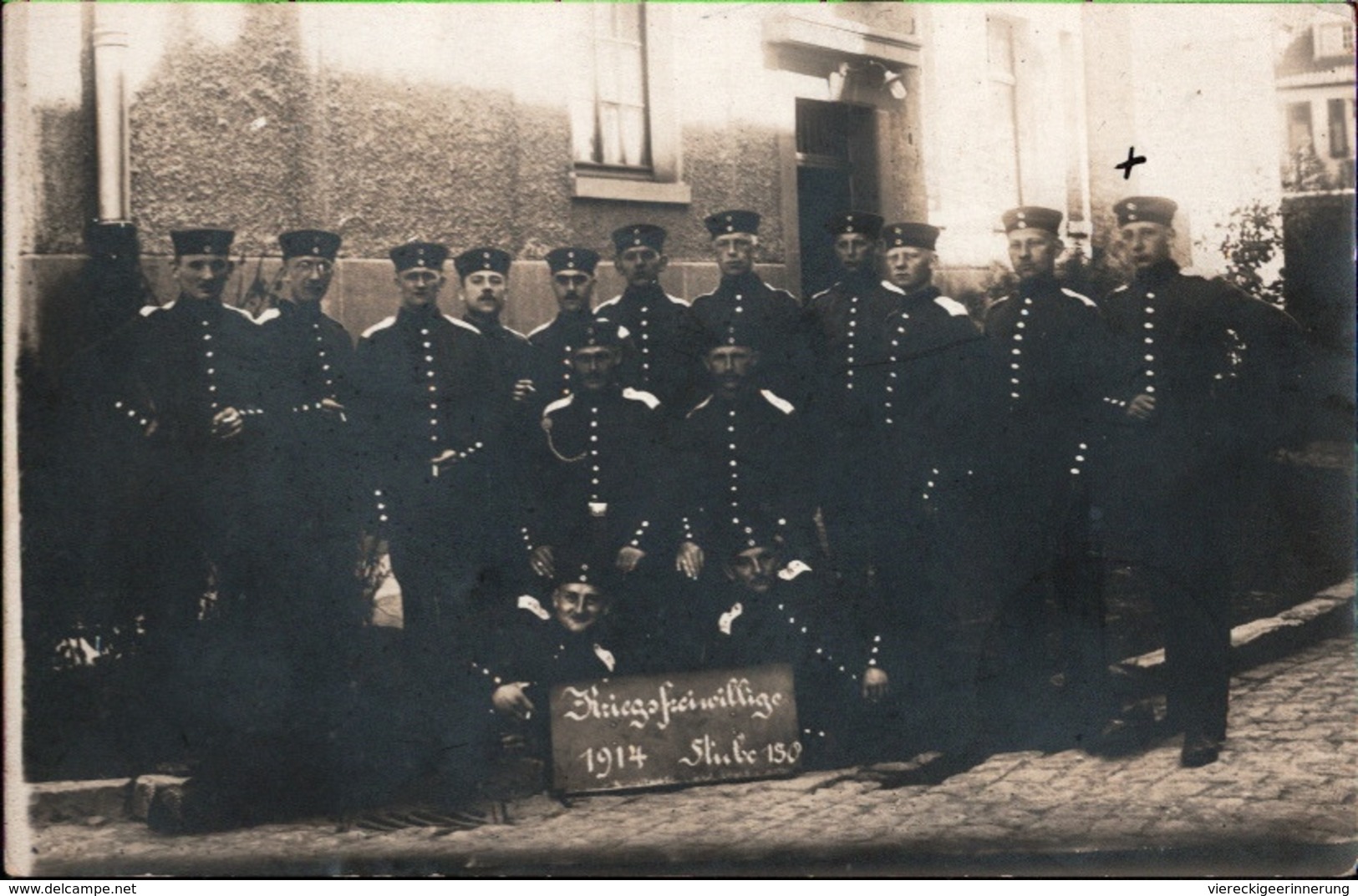 ! Siegburg Foto Ansichtskarte 1914 Kriegsfreiwillige, Soldatenfoto, 1. Weltkrieg, Militaria - Guerre 1914-18