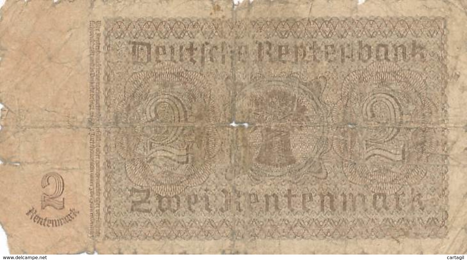 Numismatique -B3729 -Allemagne  2 Rentenmark 1937 ( Catégorie,  Nature état ... Scans)-Envoi Gratuit - Other & Unclassified