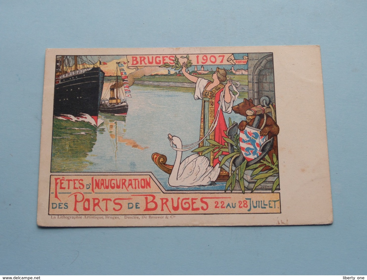 Bruges 1907 - Fêtes D'Inauguration Des Ports De BRUGES 22-28 Juil (Desclée, De Brouwer) Anno 19?? ( Zie/voir Photo ) ! - Brugge