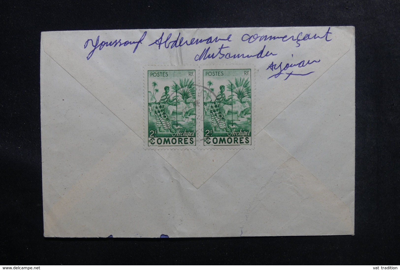 COMORES - Enveloppe De Mutsamdu Pour La France En 1960 - L 47105 - Brieven En Documenten