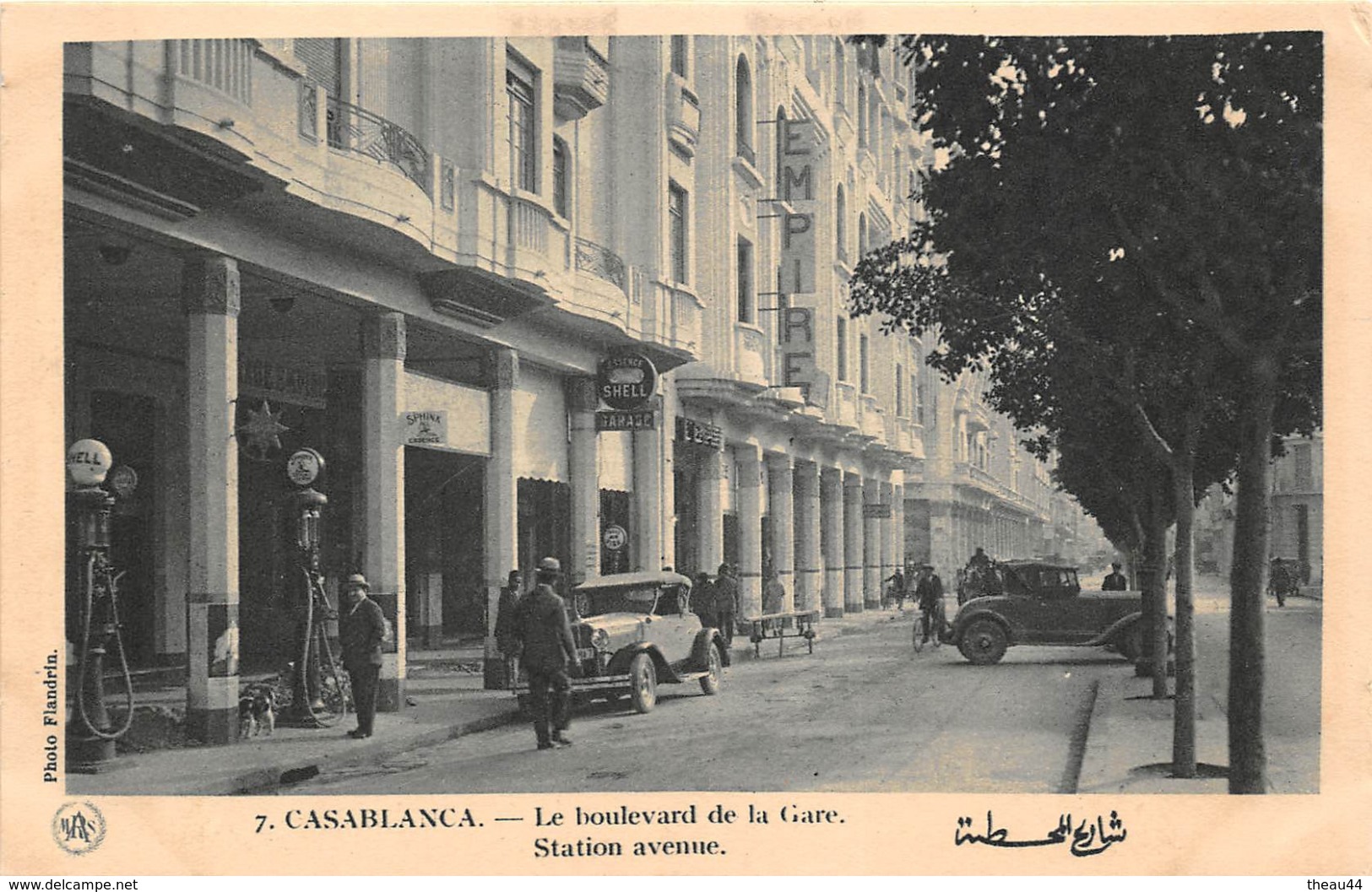 ¤¤  -   MAROC   -   CASABLANCA   -  La Boulevard De La Gare  -  Station " SHELL " , Pompes à Essence     -  ¤¤ - Casablanca