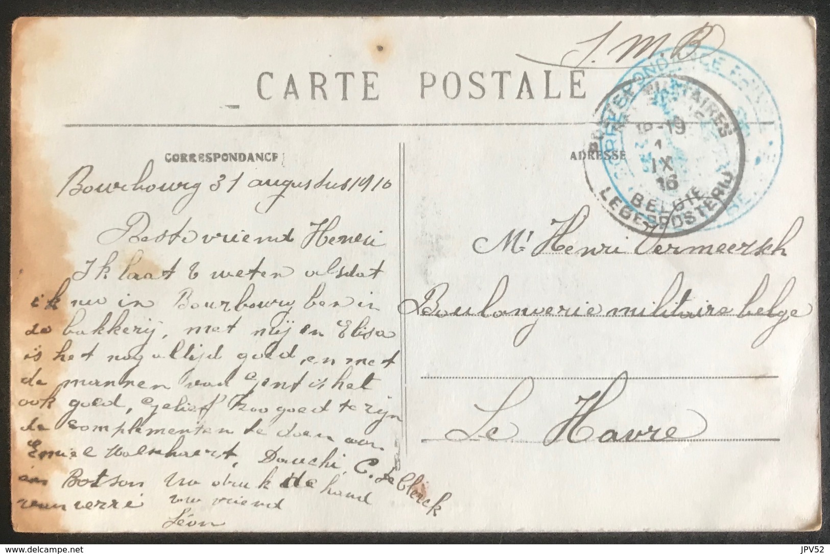 (1825) Dunkerque - Bourbourg-Campagne - Le Plantis - Estaminet - S.M. - 1916 - Dunkerque