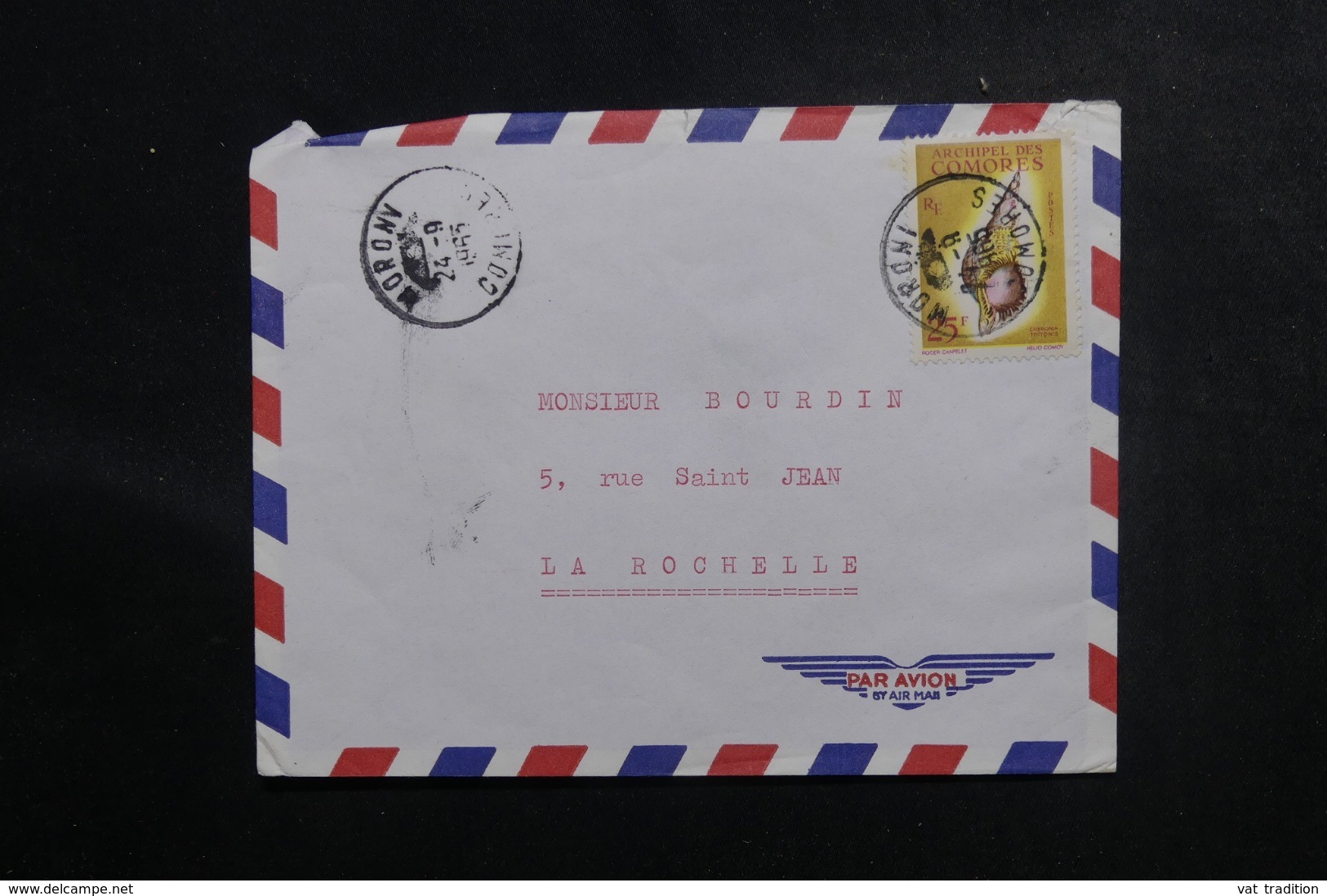 COMORES - Enveloppe De Moroni Pour La France En 1965, Affranchissement Plaisant - L 47159 - Lettres & Documents