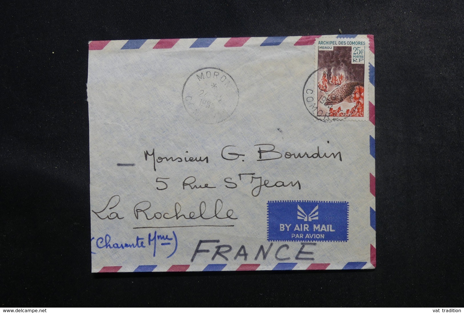 COMORES - Enveloppe De Moroni Pour La France En 1965, Affranchissement Plaisant - L 47160 - Brieven En Documenten