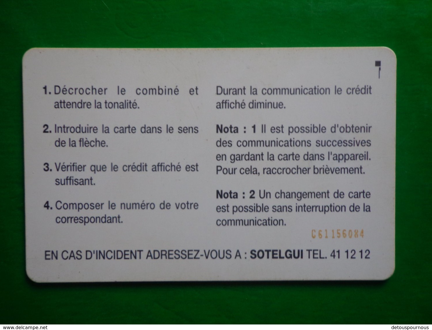 Télécarte Société Des Télécommunications De Guinée 100 Unités, Utilisé Bon état, Traces - Guinea