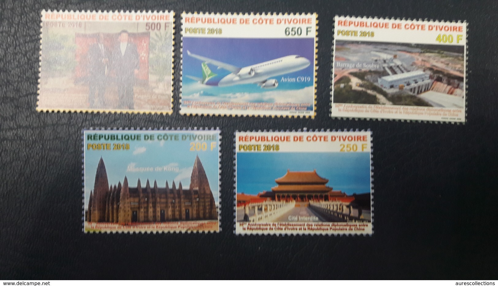 COTE D'IVOIRE IVORY COAST 2018- ANNIV. DIPLOMATIC RELATION RELATIONS DIPLOMATIQUES CHINA CHINE - RARE - FULL SET - MNH - Costa De Marfil (1960-...)