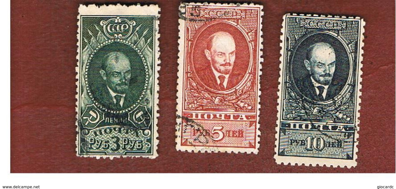 URSS -  SG 850.852   -  1928 V. LENIN  (COMPLET SET OF 3)  - USED °   RIF. CP - Usati