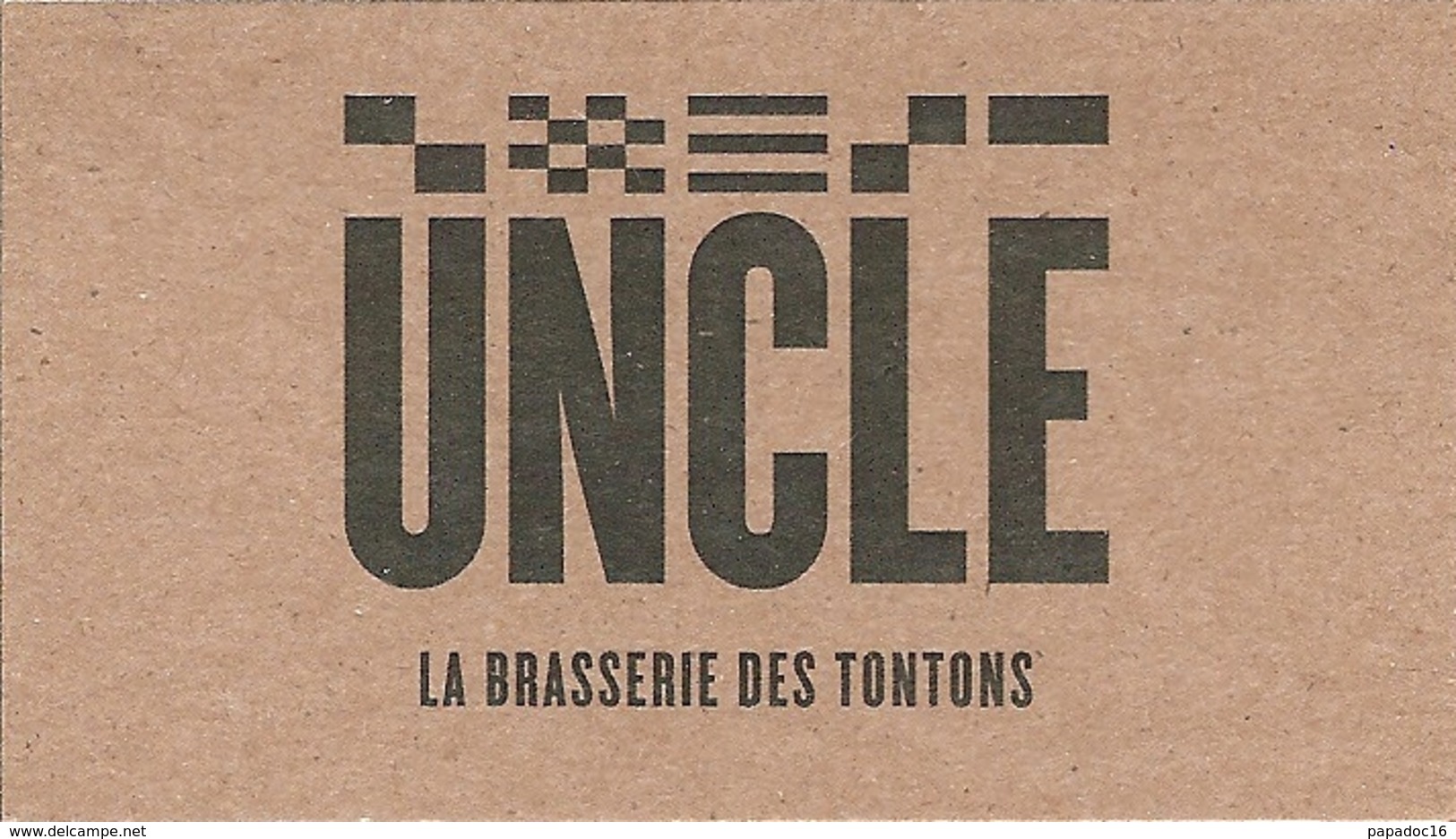 Carte De Visite - UNCLE - La Brasserie Des Tontons - Etables-sur-Mer (22) - [restaurant - Cartoncini Da Visita