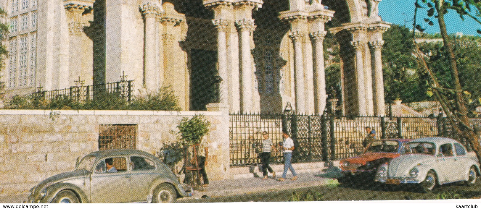 Jerusalem: 2x VW 1200 KÄFER/COX, FORD TAUNUS 17M P3 - Gardens Of Gethsemane, Basilique  - Israel - Turismo