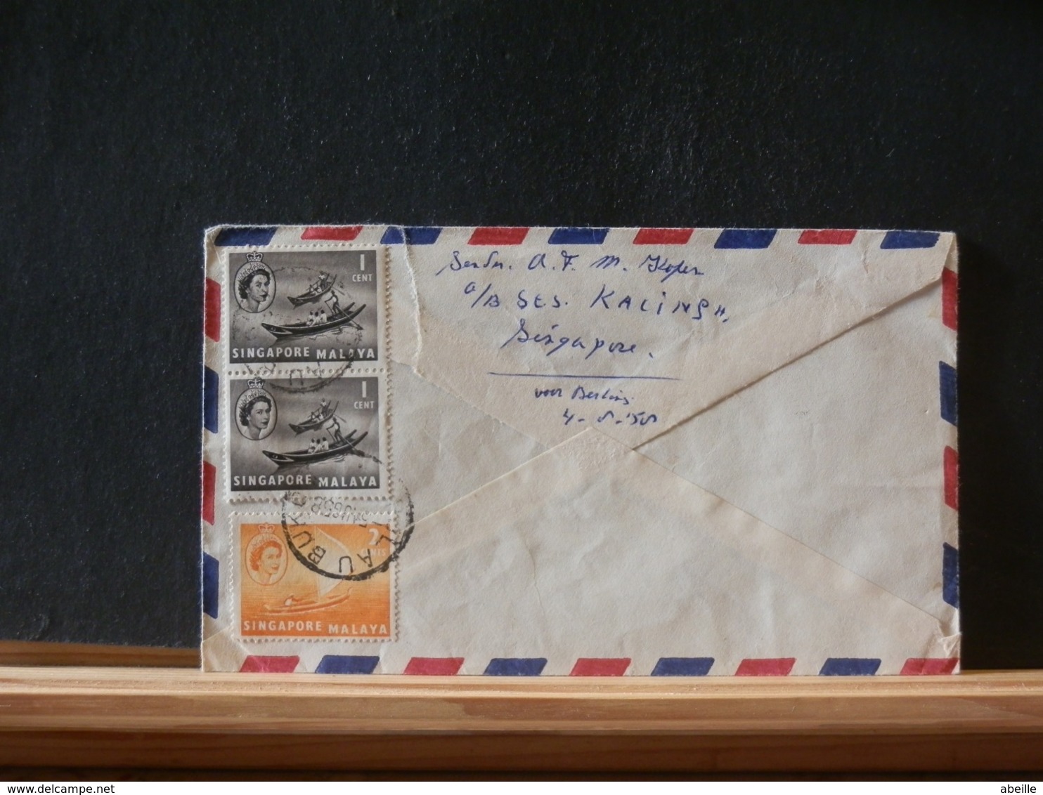 A11/687  LETTRE SINGAPORE  1958 - Singapur (...-1959)