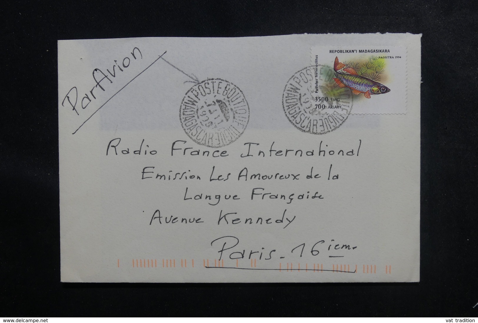 MADAGASCAR - Oblitération " Poste Boutique Digue " Sur Enveloppe En 1998 Pour La France - L 47191 - Madagascar (1960-...)