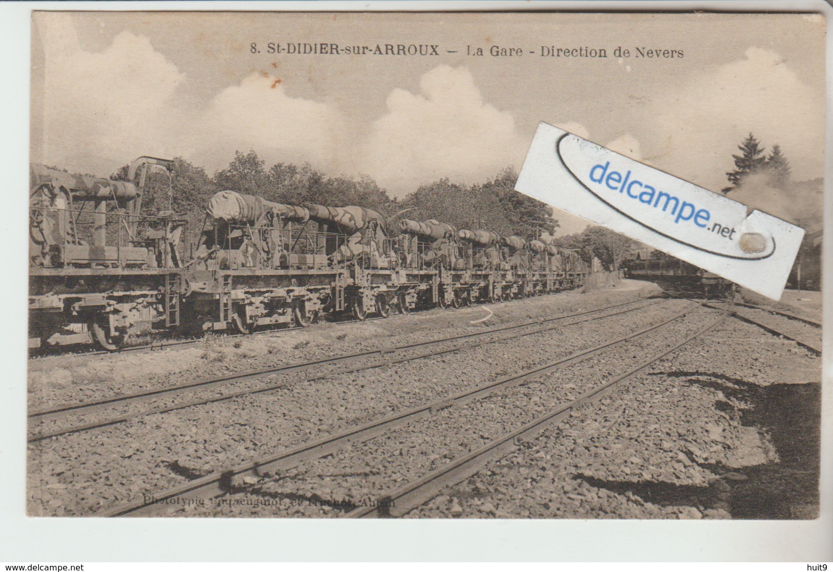 SAINT-DIDIER-sur-ARROUX : La Gare,Train,Wagons,Direction De Nevers. - Altri & Non Classificati