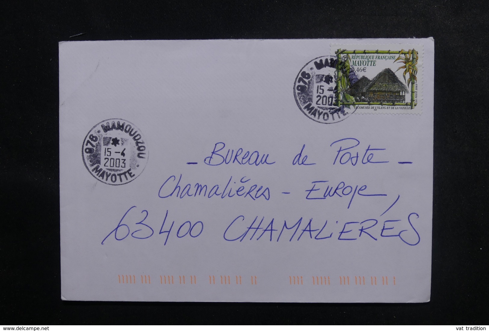 MAYOTTE - Enveloppe De Mamoudzou Pour La France En 2003, Affranchissement Plaisant - L 47204 - Lettres & Documents