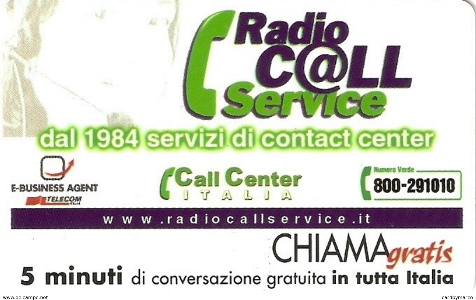 *CHIAMAGRATIS - N.134 - RADIO CALL SERVICE* - Scheda NUOVA (MINT) (DT) - Altri & Non Classificati