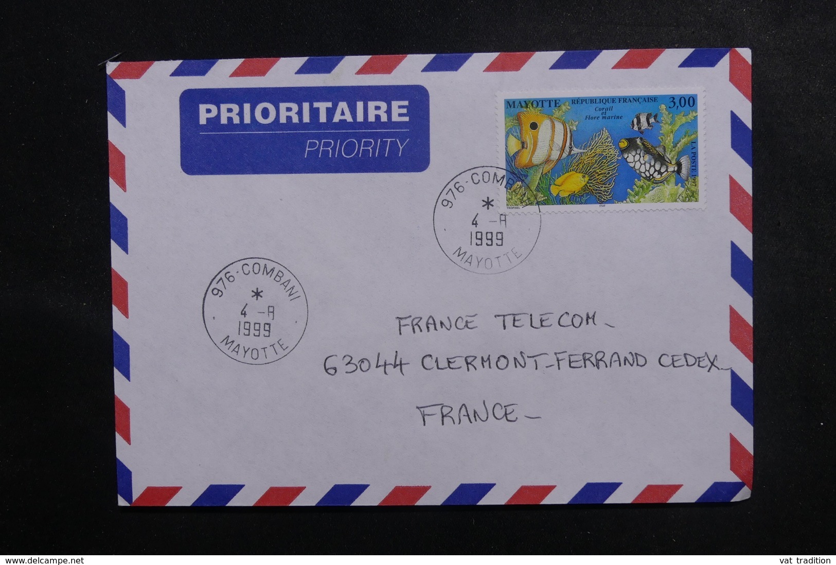 MAYOTTE - Enveloppe De Combani Pour La France En 1999, Affranchissement Plaisant - L 47206 - Covers & Documents