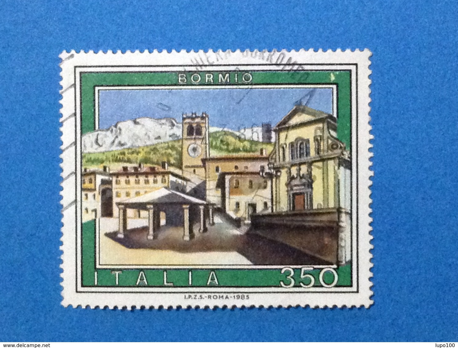 1985 ITALIA TURISTICA TURISMO BORMIO FRANCOBOLLO USATO STAMP USED - 1981-90: Usati