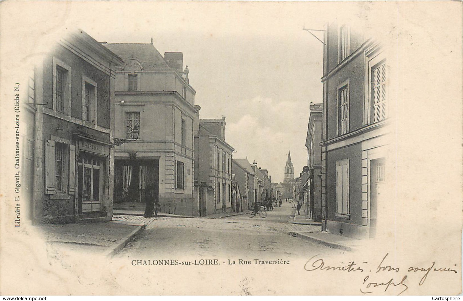 CPA 49 Maine Et Loire Chalonnes Sur Loire La Rue Traversière - Chalonnes Sur Loire