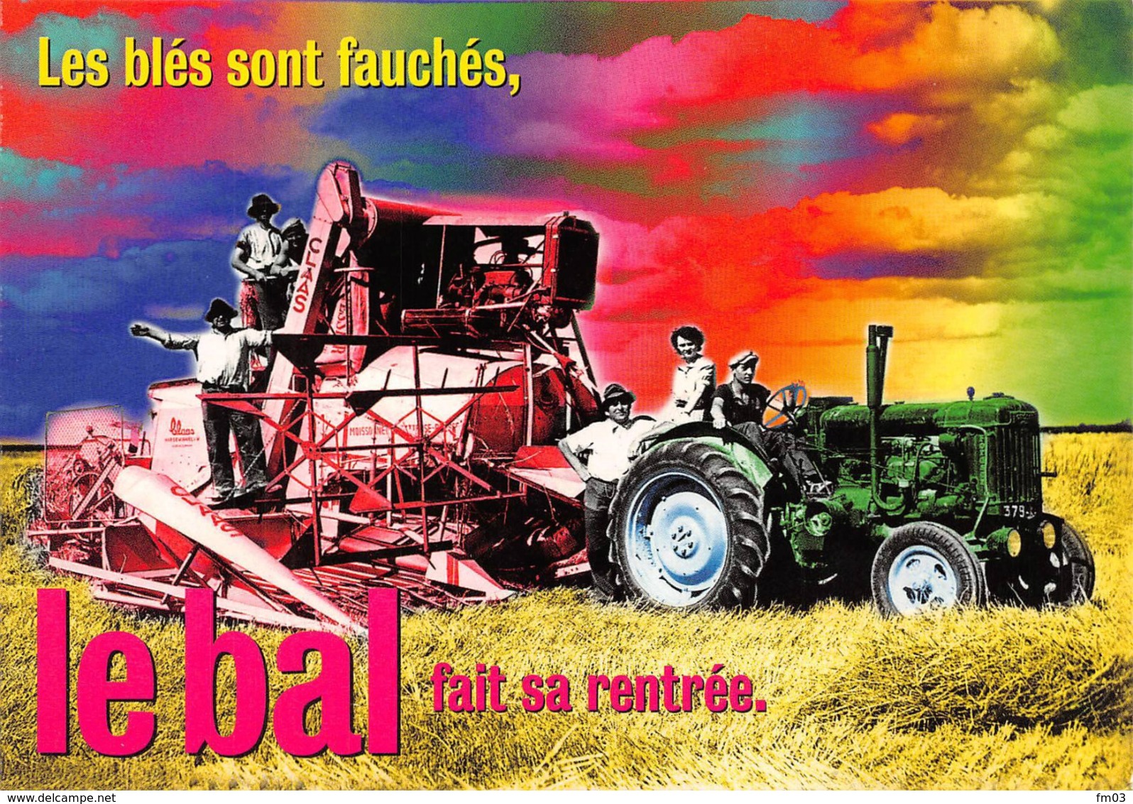 Tracteur Moissonneuse Batteuse Claas Publicité Ballantine's Whisky - Trattori