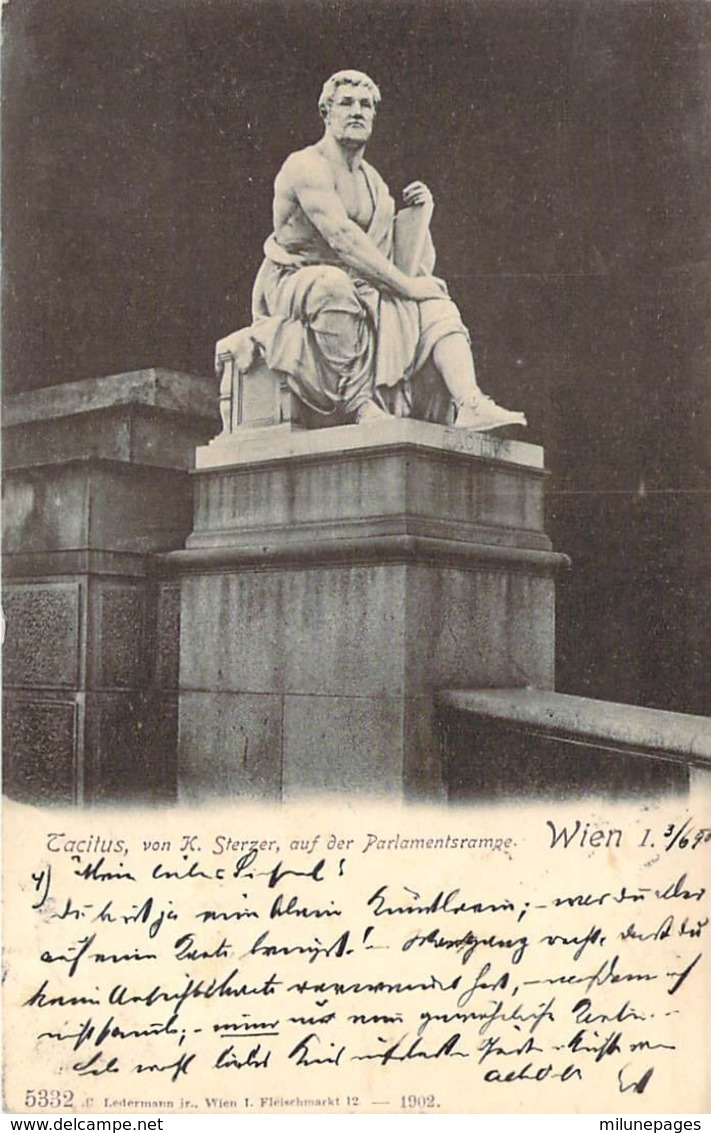 AUTRICHE Austria Statue Tacitus Par Von K.Sterzer  VIENNE Wien I Carte Précurseur - Altri & Non Classificati